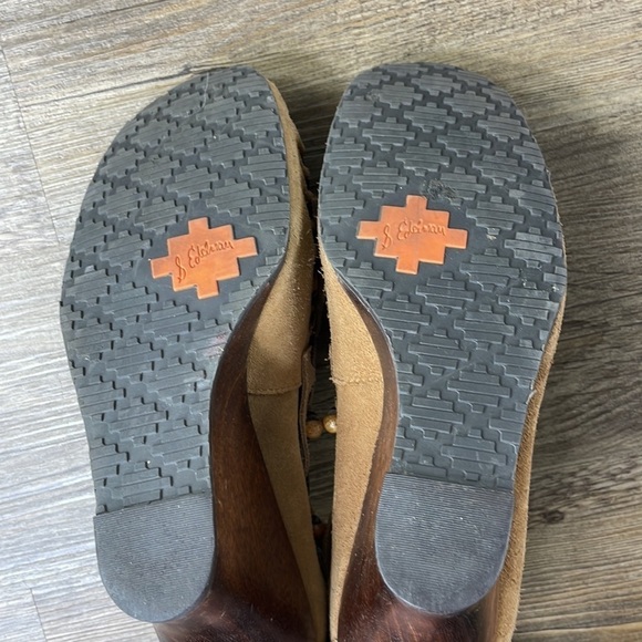 Sam Edeman Angelina Wedge Moccasin with Wood Heel, size 8.5 - Picture 7 of 8